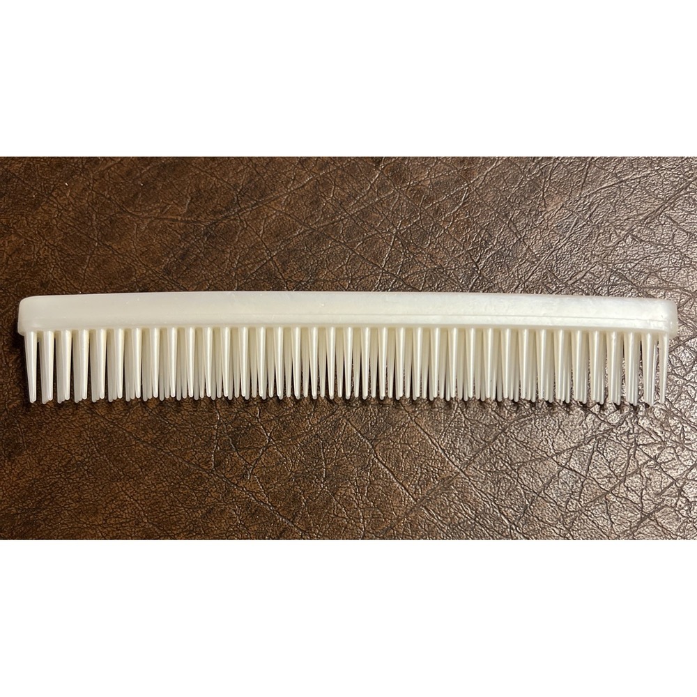 Denman Teasing Hair Comb D12 Teaser 3 Row Comb Vintage White England